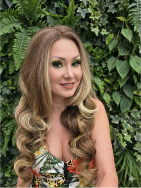 Mia in Starlit Cocoa | 26" Long Wavy 13"x4" Free Part Lace Front Wig